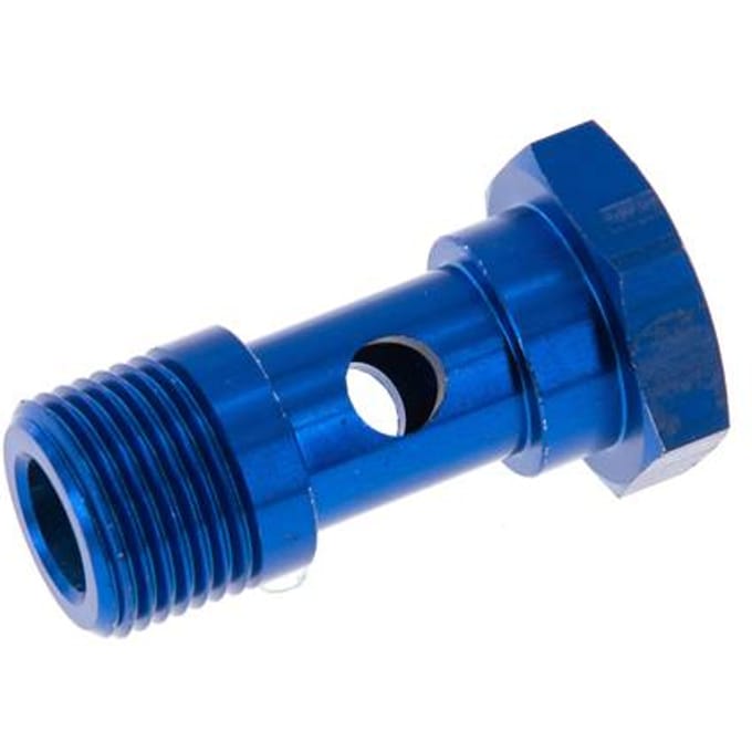 Banjobout 1-weg Aluminium G3/8'' Buitendraad 37mm [2 Stuks]