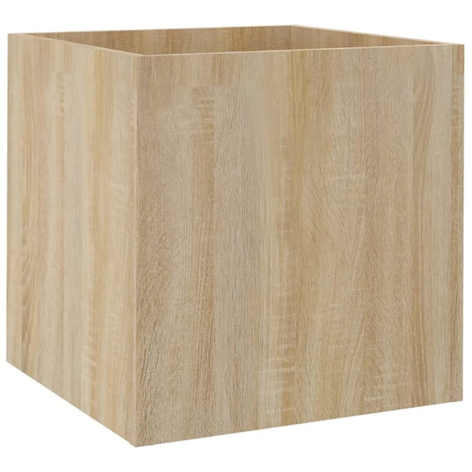 vidaXL - Plantenbak - 40x40x40 - cm - bewerkt - hout - sonoma - eiken