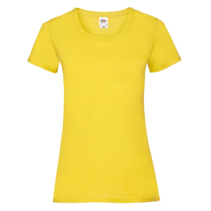 Fruit of the Loom Dames/Dames Valueweight T-Shirt (Geel)