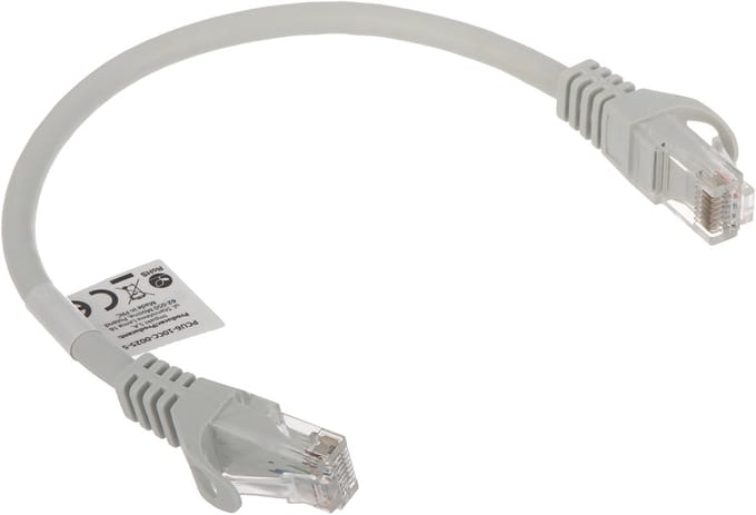 Lanberg Ethernet Kabel Patchcord Cat6 0 25M Voor Router, Switch, Computer