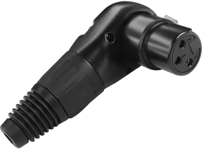 90° Microfoonadapter XLR met 3-pins Aansluiting - Multi-hoek Verstelbaar