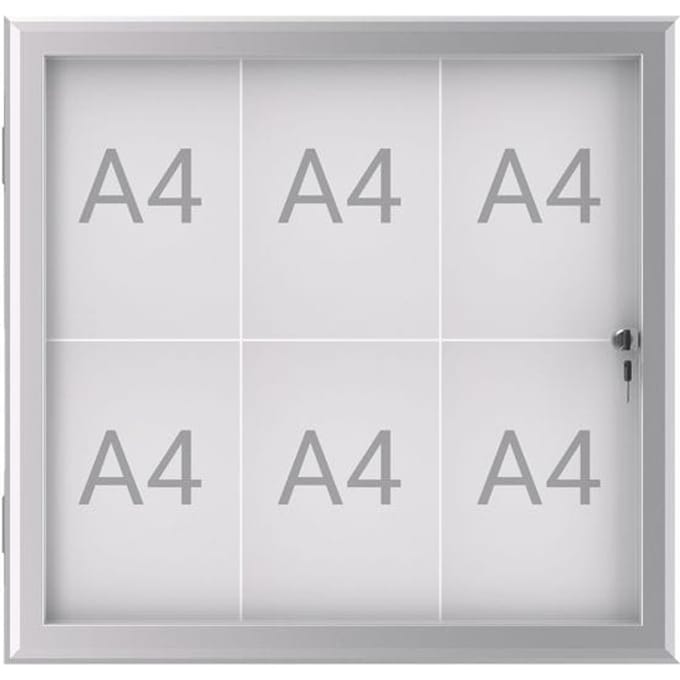 Maul Wissellijst MAULexcite Voor papierformaat: 6 x DIN A4 Tegen regen beschermde buitenruimte 6653608 Aluminium Zilver 1 stuk(s)