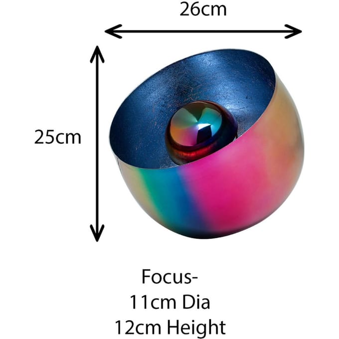 KARE vloerlamp Rainbow, Ø 26 cm, veelkleurig, staal, E27