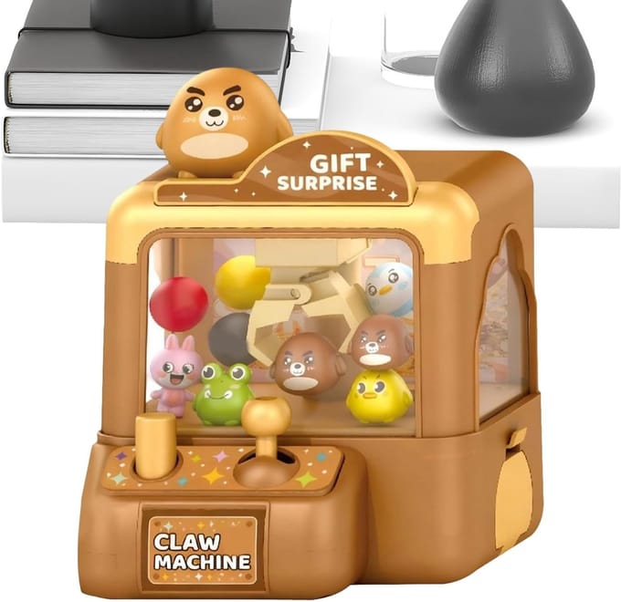 Grijpmachine Speelgoed - Mini Automaat - Feestjes Spelletjes - Compact Draagbaar - 13 x 10 cm - Stijl A