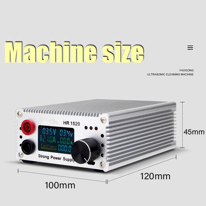 HR1520 Professionele moederbord kortsluittester 15V 20A Uitgangsgegevens en testparameters US Plug veelkleurig