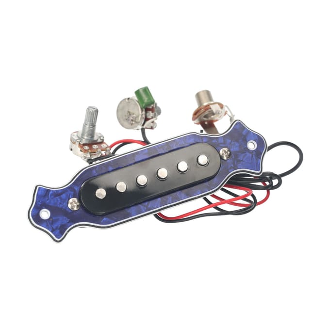 Ensemble de micros pour guitare électrique, prêts à installer, avec réglage du Volume et de la tonalité, Jack 6.35mm multicolore