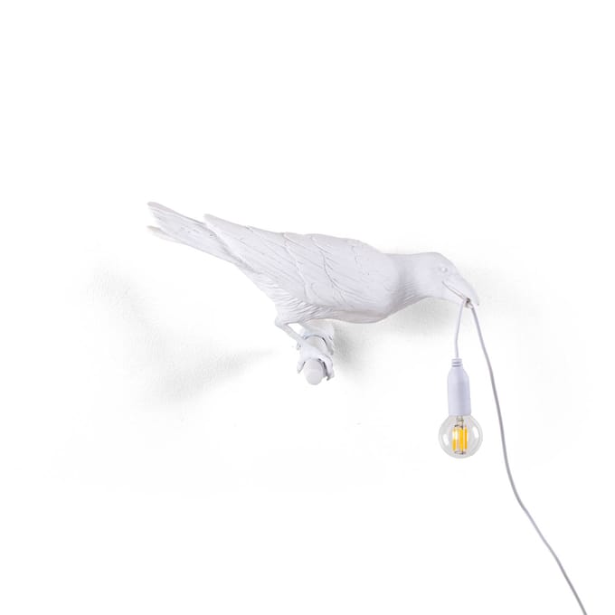 SELETTI Bird Lamp decoratieve wandlamp voor buiten, rechts, wit