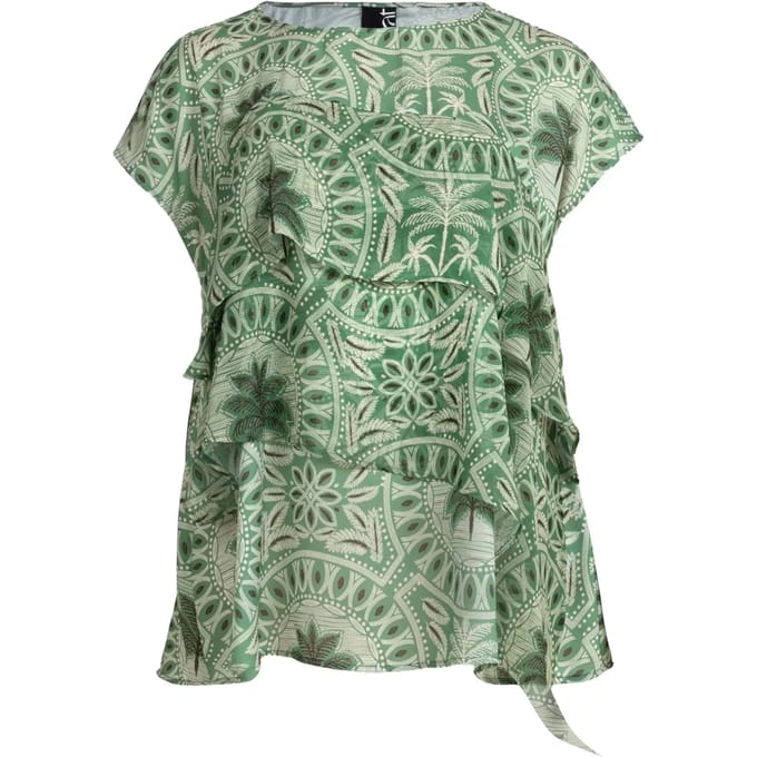 Blouse met palmprint voor dames Mat Fashion