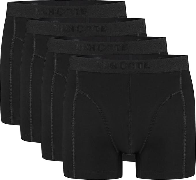 Ten Cate Basics shorts zwart 4 pack voor Heren | Maat L