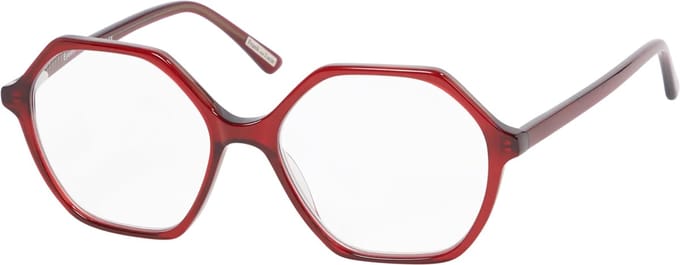 Frank and Lucie Eyewill leesbril + soft pouch grown up red +2