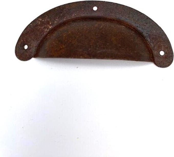 Komgreep IJzer geroest dun 80mm