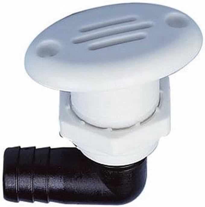 Nuova Rade - Ovale Tankontluchter - 90° - PVC