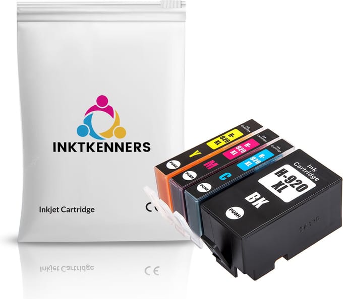 Inktcartridges Geschikt voor HP 920 / 920XL | Multipack van 4 inktcartridges - Geschikt voor HP Officejet 6000, 6500, 6500A, 7000, 7500A