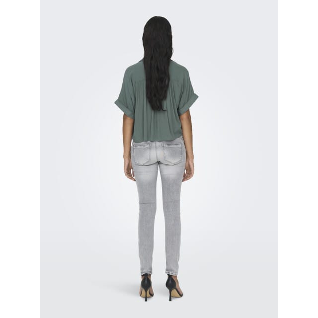 ONLY- ONLPAULA LIFE S/S TIE SHIRT WVN NOOS - Dames - Overhemd