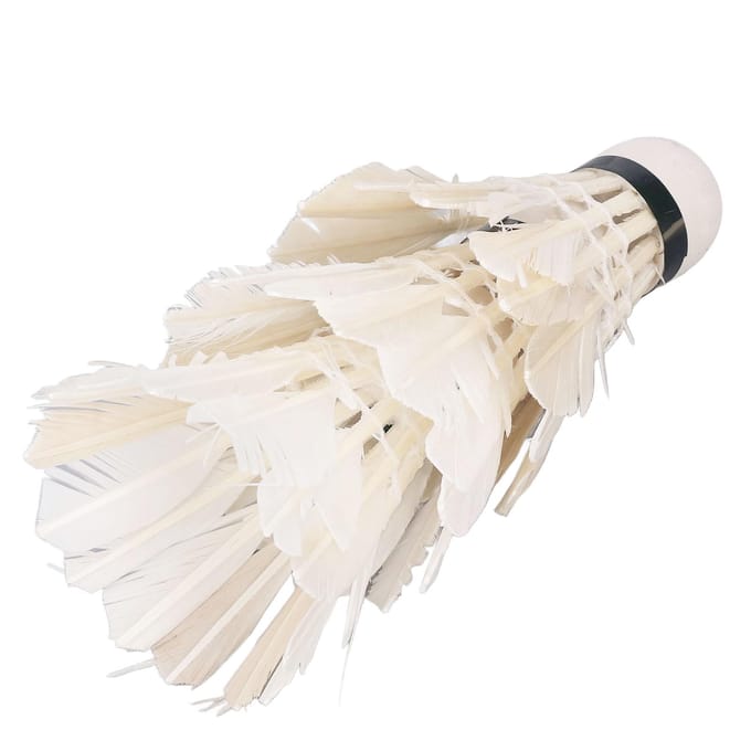 3 stuks Ganzenveer Badminton Professioneel Stabiel Duurzaam Witte Shuttlecocks voor Binnen Buiten white