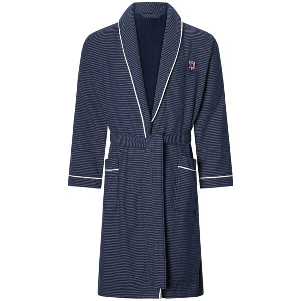 Jan Vanderstorm herren Badjas - 56/58 - donkerblauw - Plus Size
