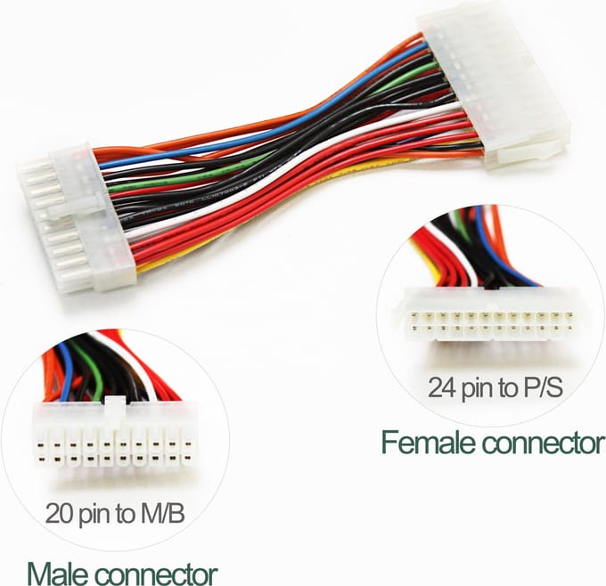 StarTech 15cm 20-pins Moederbord naar 24-pins ATX-voeding Adapter - M/F