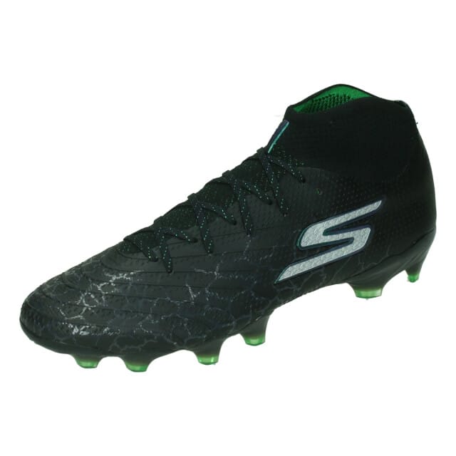 Skechers skx 01 1.5 high elite fg in de kleur zwart/zilver.