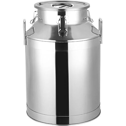 GGM Gastro Milchkanne mit Deckel - Edelstahl - 25 Liter