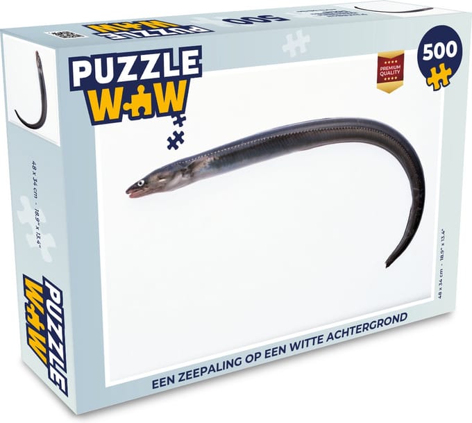 Puzzel Een zeepaling op een witte achtergrond - Legpuzzel - Puzzel 500 stukjes