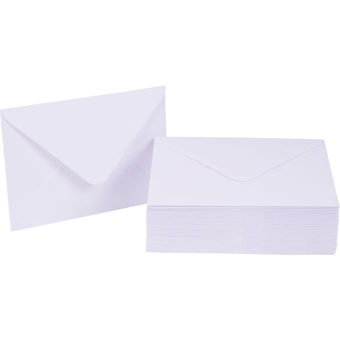 Enveloppen, 50 stuks - Wit