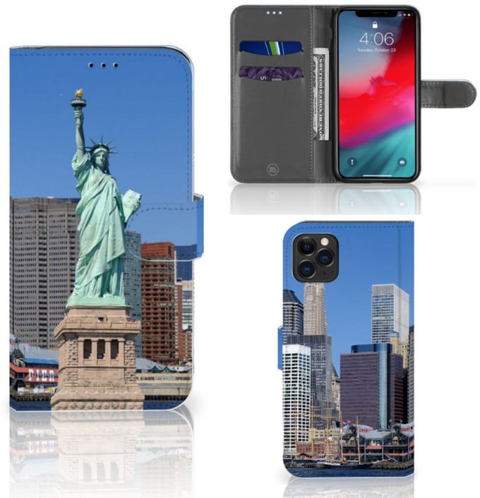 Apple iPhone 11 Pro Max Flip Cover Vrijheidsbeeld