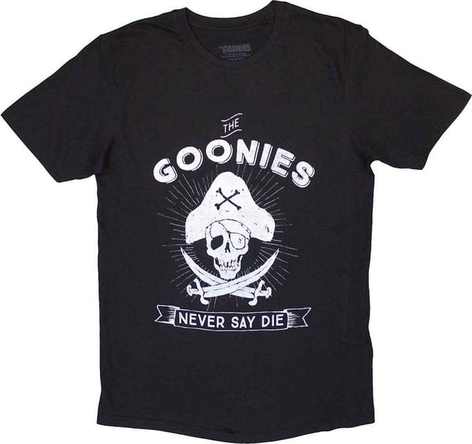 The Goonies - Never Say Die Heren T-shirt - S - Zwart