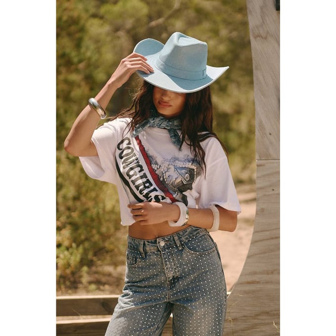 boohoo Dames Denim Cowboyhoed