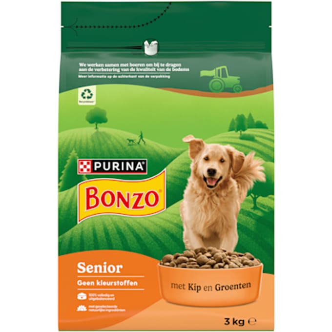 Bonzo Senior Kip - Hondenvoer - 3 kg