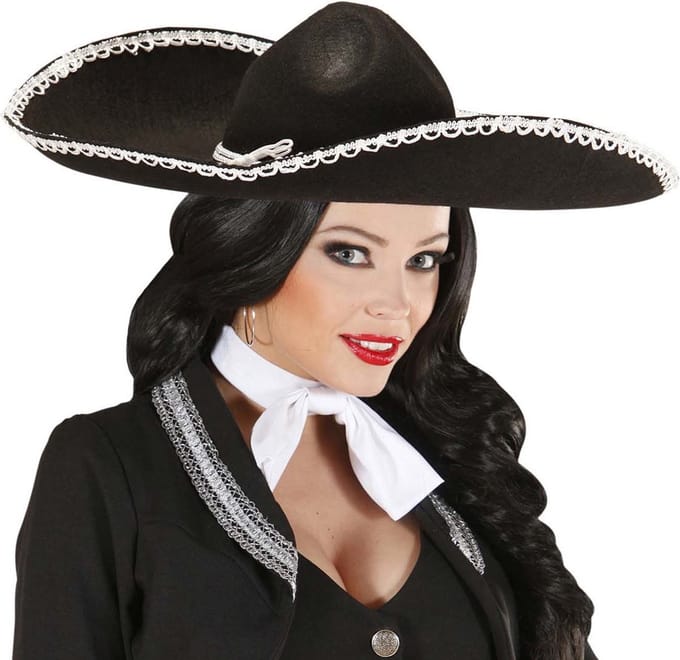 Sombrero zwart Carlo