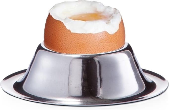 Zeller Eierdopjes - RVS - 5 cm - Ontbijten en Pasen - Eierdoppen - zilver