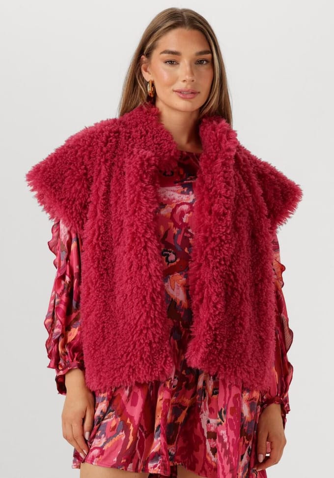 STUDIO AMAYA Suvi Gilet Fuchsia Größe: S | Gilets Outlet | Damen | Rosa