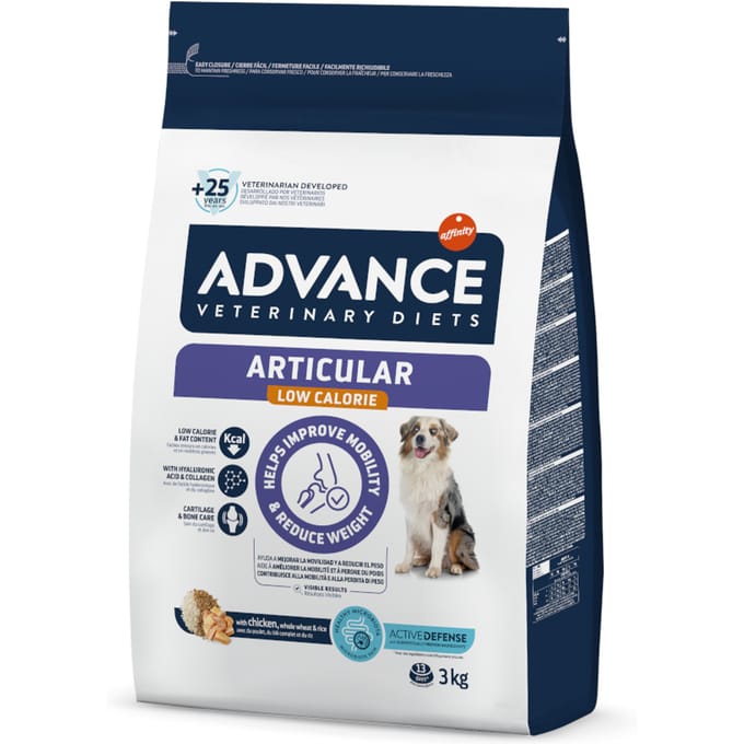 Hondenvoer Advance Veterinary Diet - Gewrichten - Minder Calorieën, 3kg