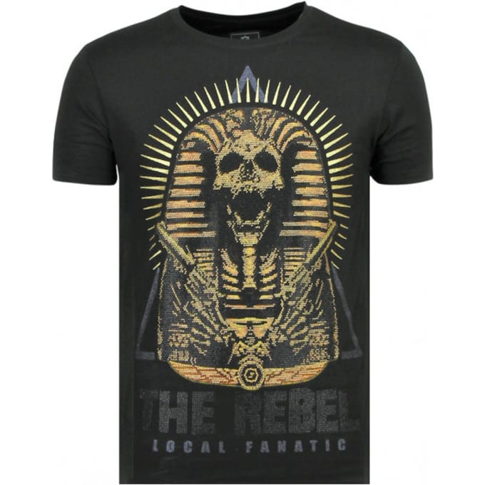 Rebel Pharaoh - Exclusieve T shirt Mannen - 6322Z - Zwart