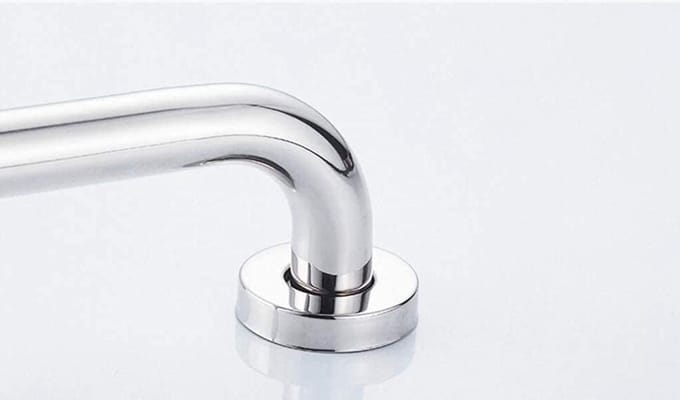 Doucheveiligheidsgreep - Badkamer steunleuning - Extra valpreventie - Antislip oppervlak - 105 cm - Zilver