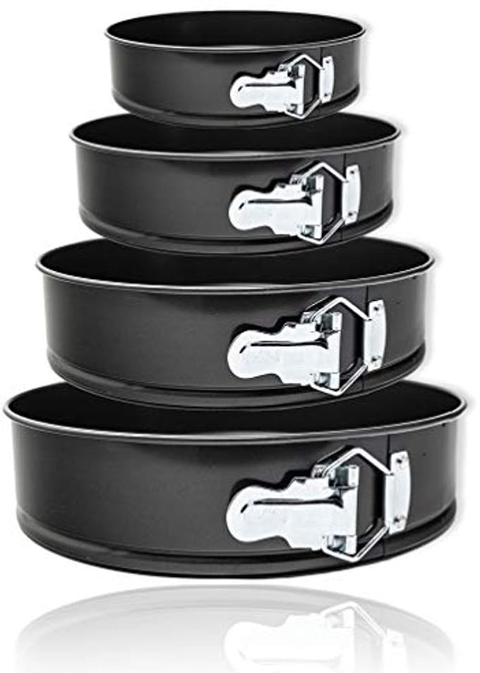 Set van 4 Bakvormen Springvormen Ø 18-28 cm voor Taarten