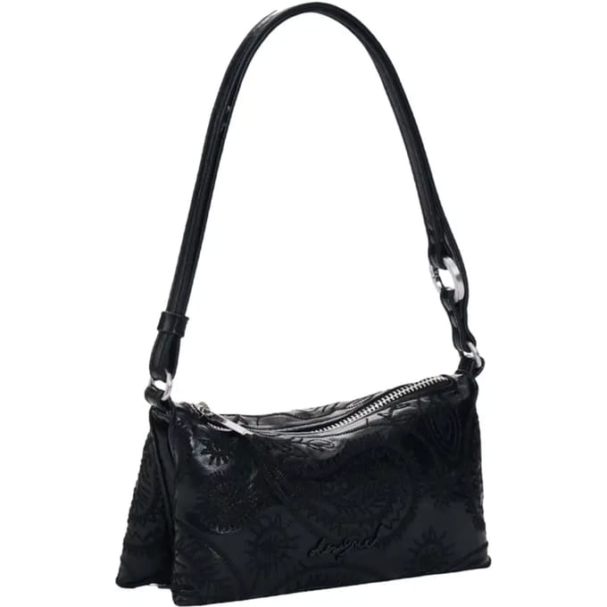 Desigual schoudertas Mone Siroco Dominique Clutch Black zwart