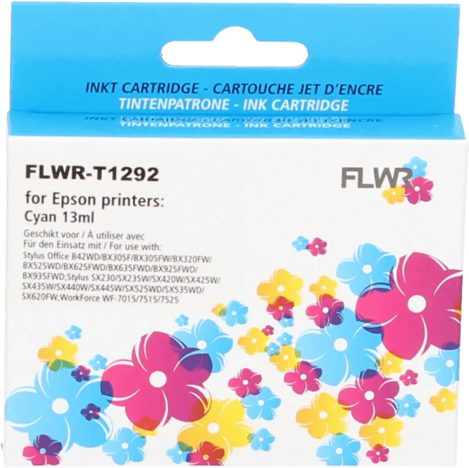 FLWR - Cartridges / Epson T1292 / cyaan / Geschikt voor Epson