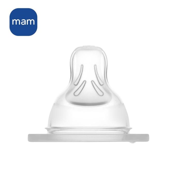 Tétine MAM anatomique en silicone - Débit 3 rapide - Lot de 2
