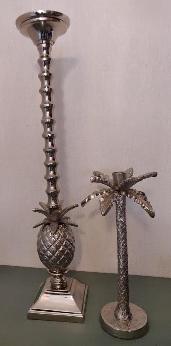 Aluminium Kandelaar Palm 65 cm Gilde Cult at Home