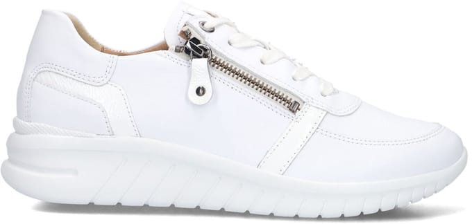 Hartjes Wave Sneakers - Leer - Dames - Wit - Maat 42,5