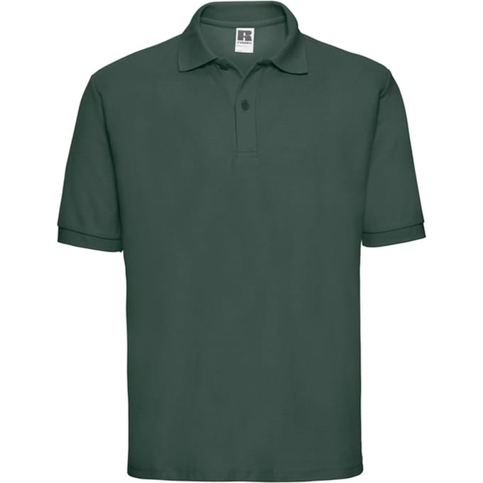 Russell Heren Klassiek Polycotton Poloshirt (Fles groen)