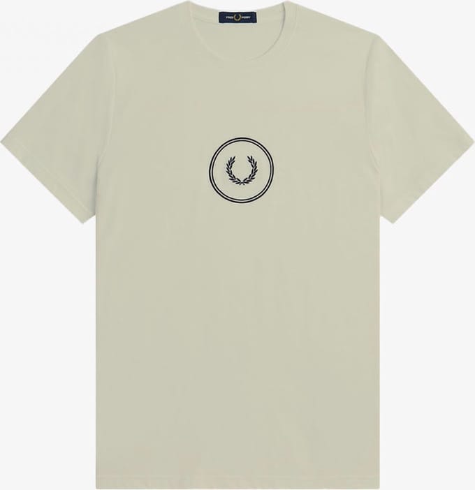 Fred Perry Circle Branding T-Shirt - Groen - S