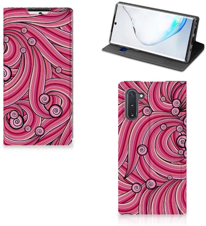 Samsung Galaxy Note 10 Bookcase Swirl Pink