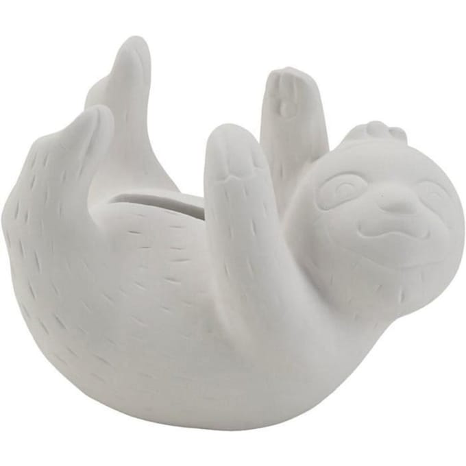 CC Teracotta Spaarpot Luiaard 11x6x5 cm 6 stuks
