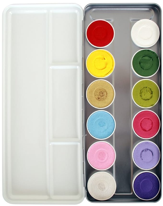Superstar schmink : Face & Bodypalet Botanical 12 kleuren