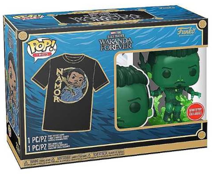 Funko Pop! Marvel: Black Panther - Wakanda Forever - Namor Pop And Tee - Gamestop Exclusive Maat XL