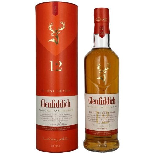 Glenfiddich 12 Years Old Triple Oak Single Malt 40% Vol. 0,7l in geschenkverpakking
