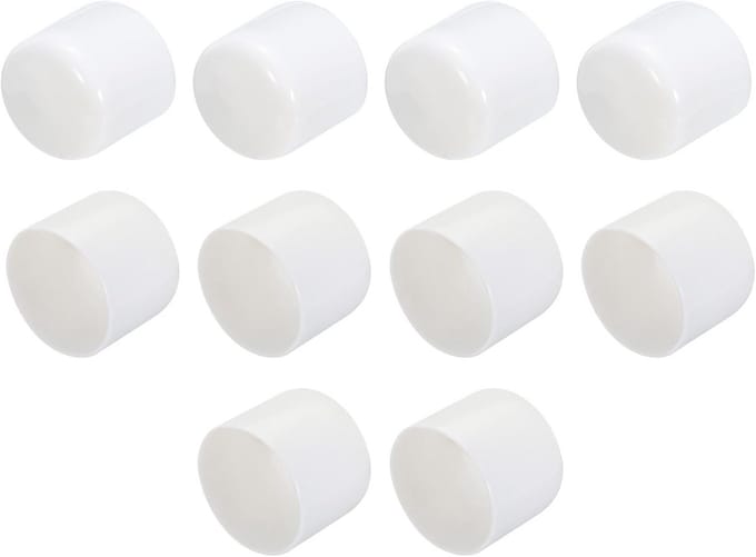 10 Stuks Witte Ronde Rubberen Eindkappen Buisstop 32mm Binnendiameter