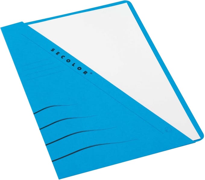 Secolor Insteekmap - pak 10 stuks - blauw